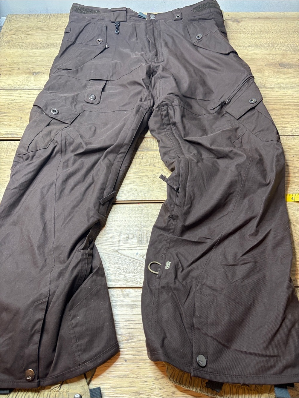 Men's 686 Smarty Brown Cargo Ski/Snow Pants Size Large